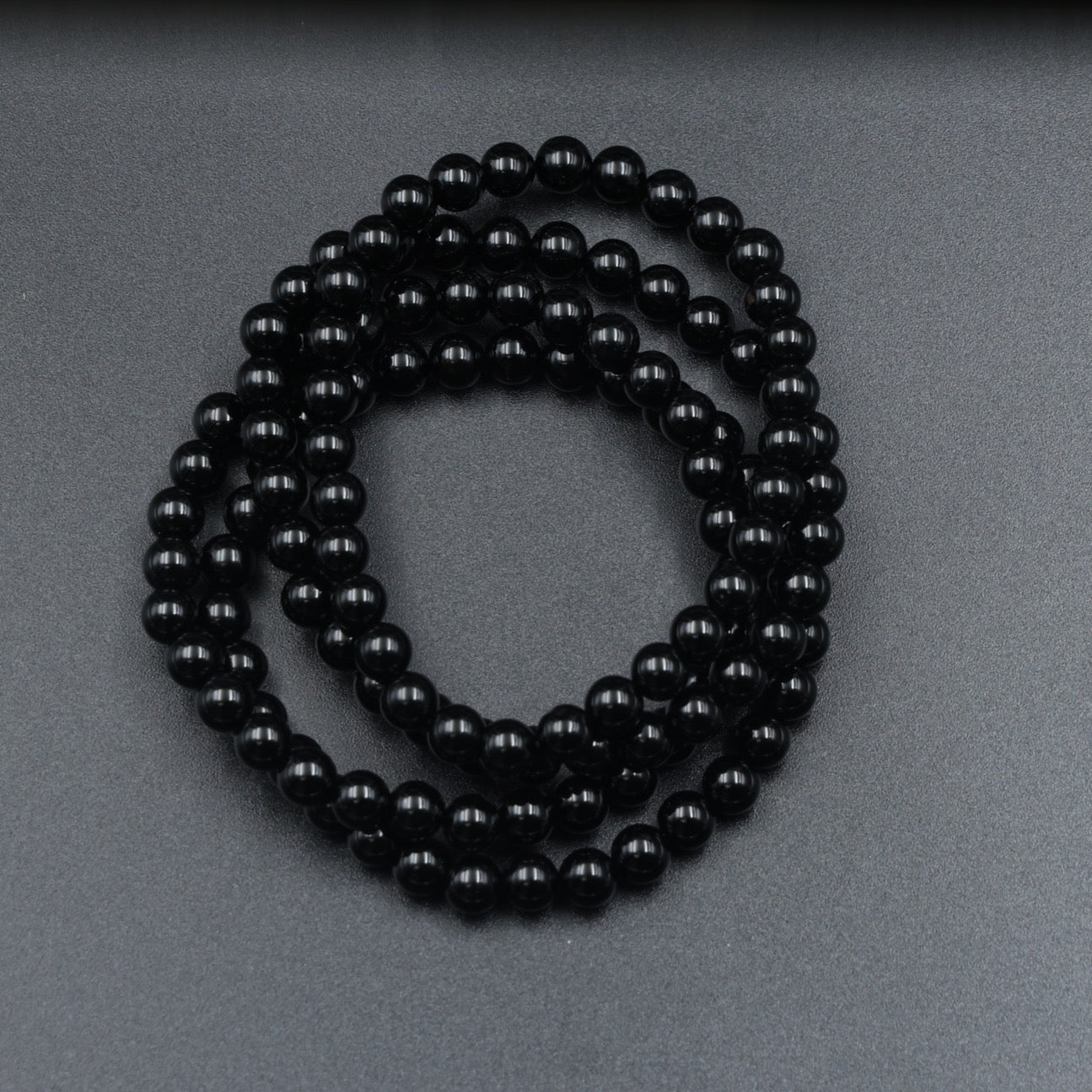 Pulsera de Onyx Negro (6mm)