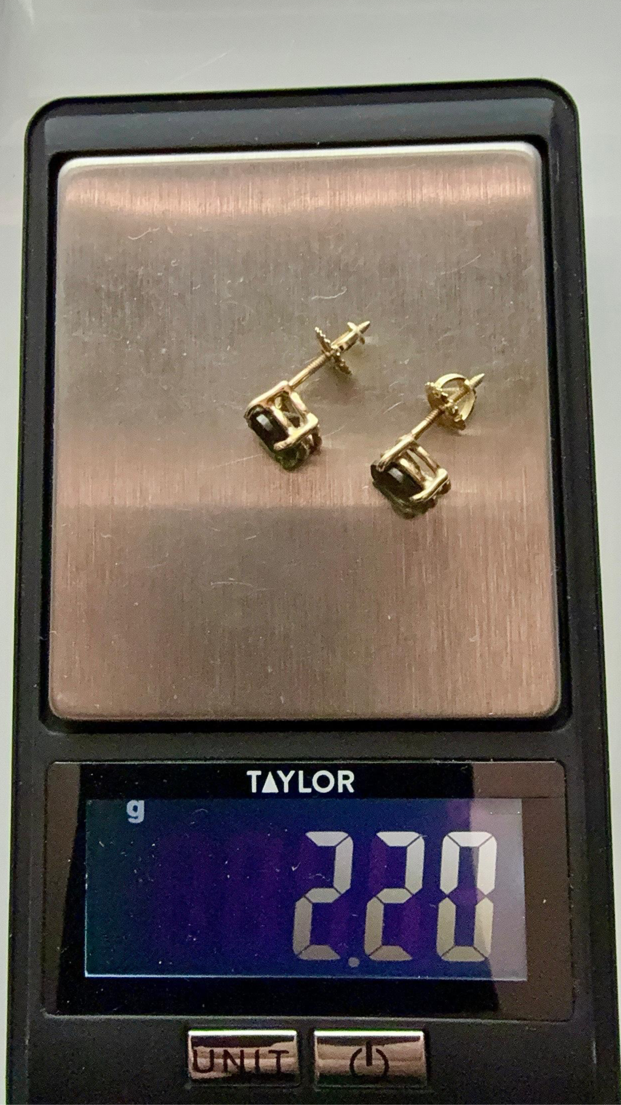 Moldavita 14K Gold Earrings